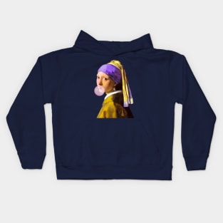 Girl with a Pearl Earring Kids Hoodie